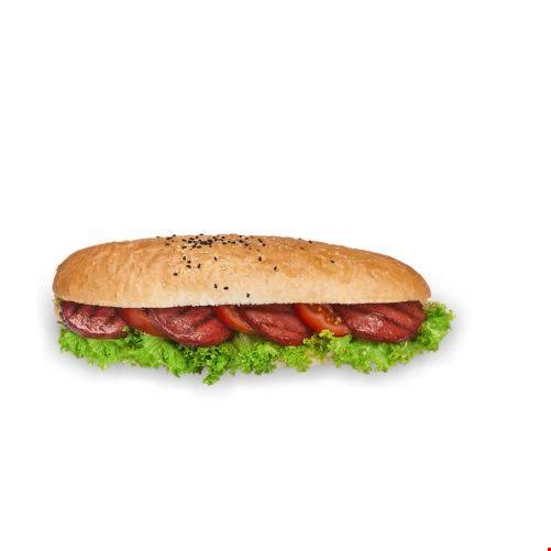 Izgara sucuk ekmek tam